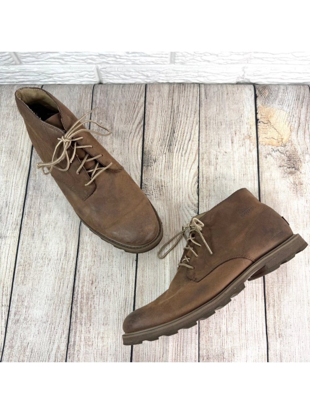 Sorel Mens Madson II Chukka Waterproof Boots Lace Up Rubber Sole Size 14